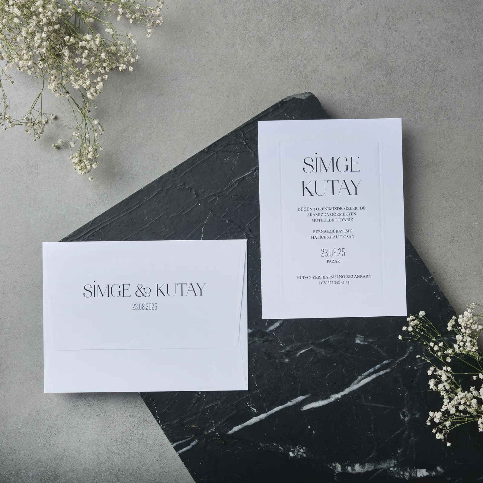 Sade 22518 davetiye modeli