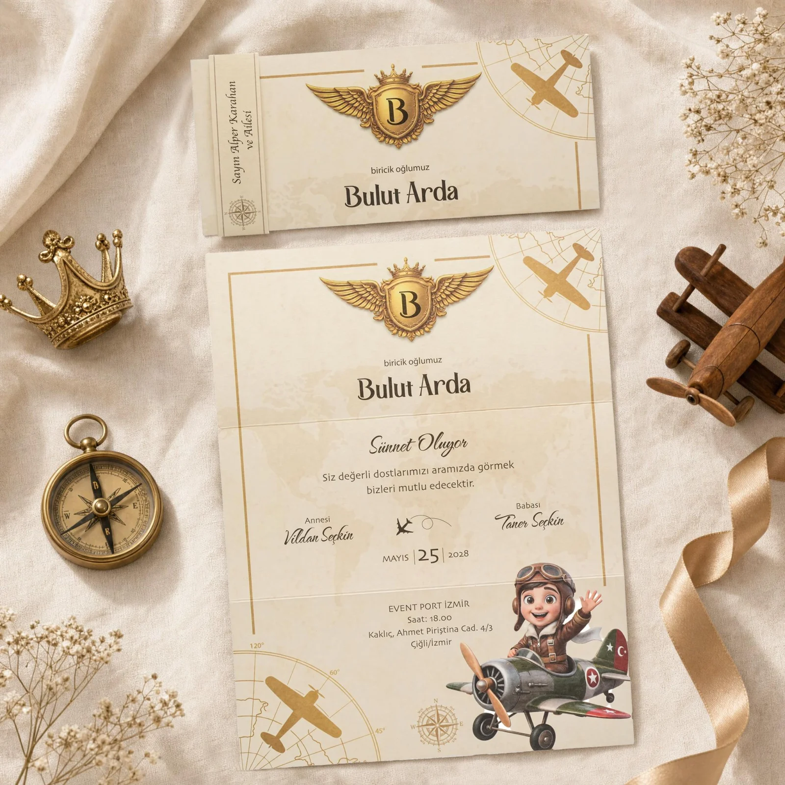 Sünnet Davetiyesi 30578 davetiye modeli